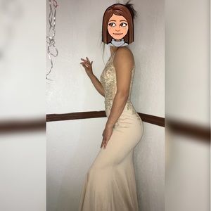 Nude Prom Dress